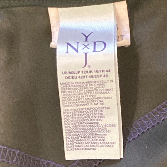 NYDJ Womens 12 Stretch Knit Elegant Black Trousers - Picture 4 of 6